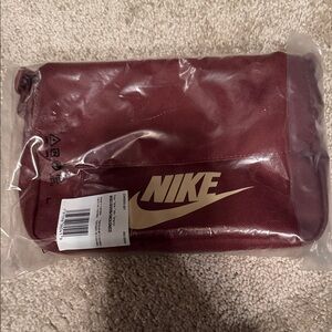 Nike Brown Bag with Metallic Logo